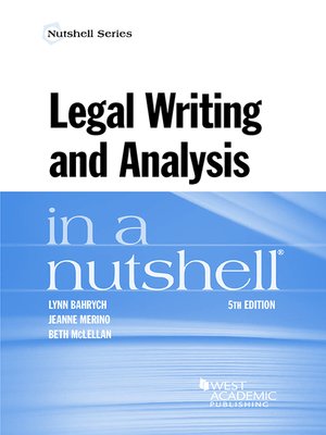 cover image of Legal Writing and Analysis in a Nutshell